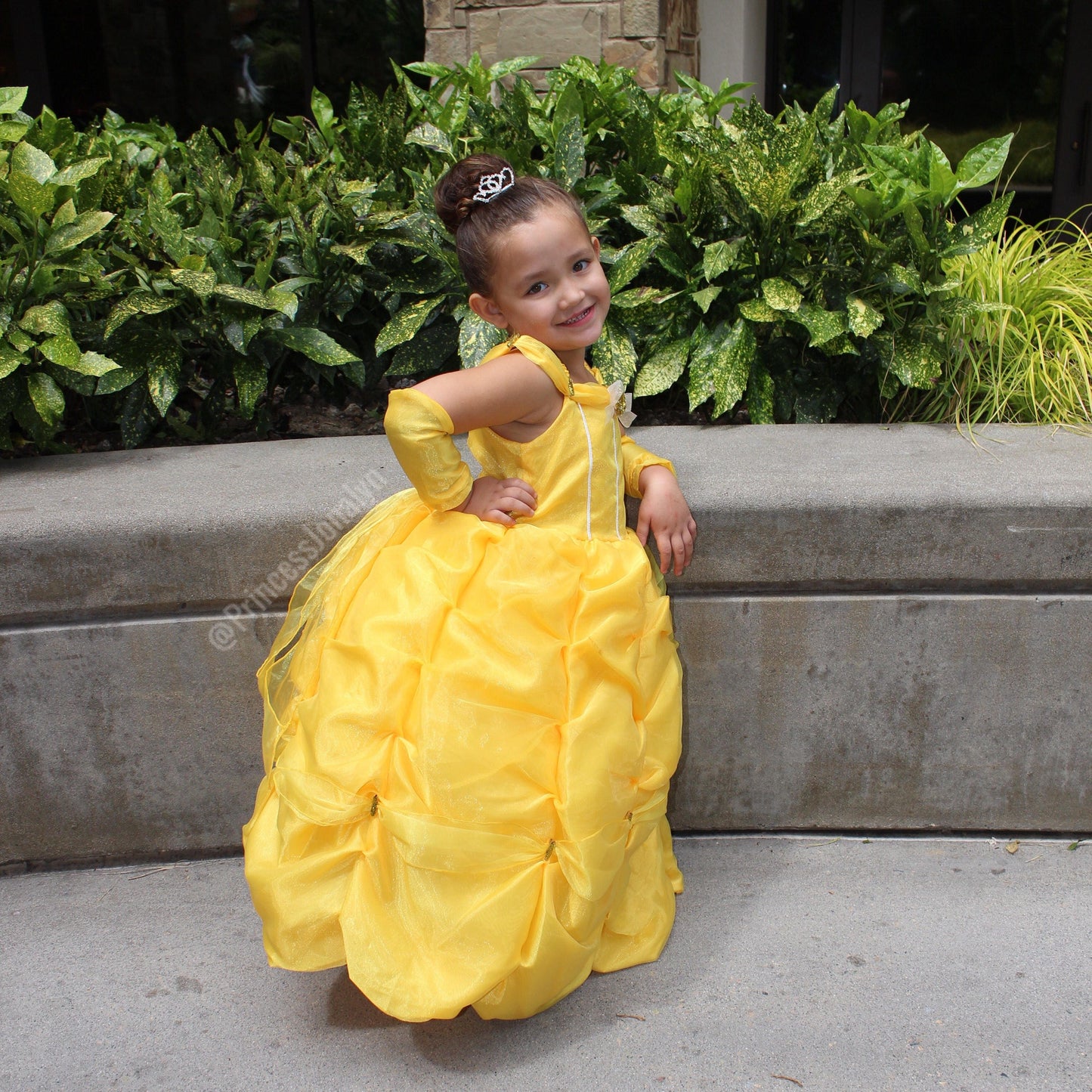 yellow handmade princess dress