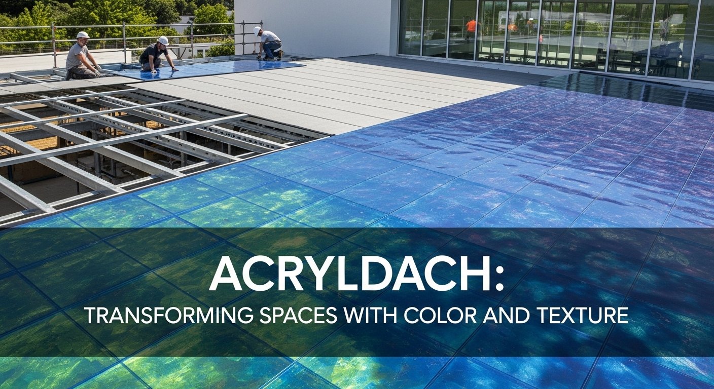Acryldach: Transforming Spaces with Color and Texture